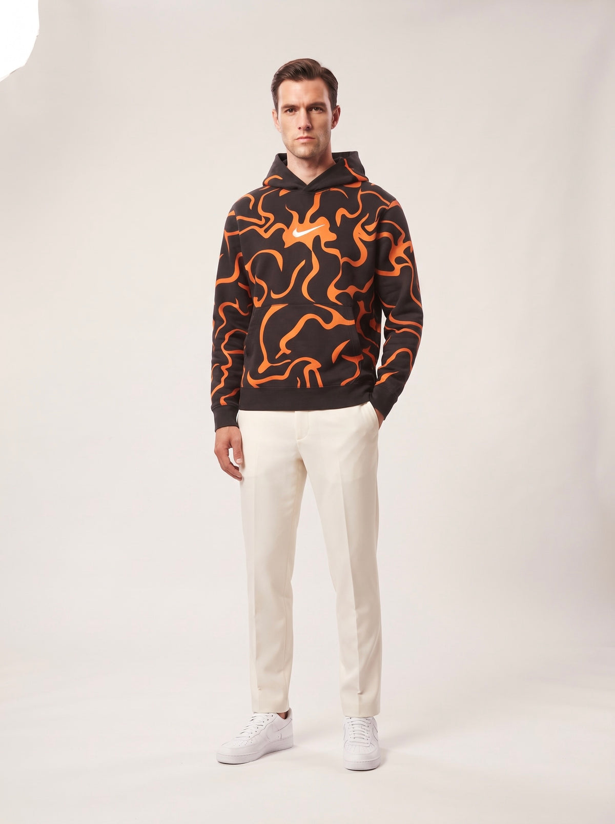 Men’s Graphic Print Pullover Hoodie