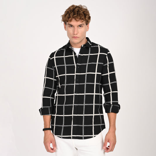 Casual Checked Line Shirt