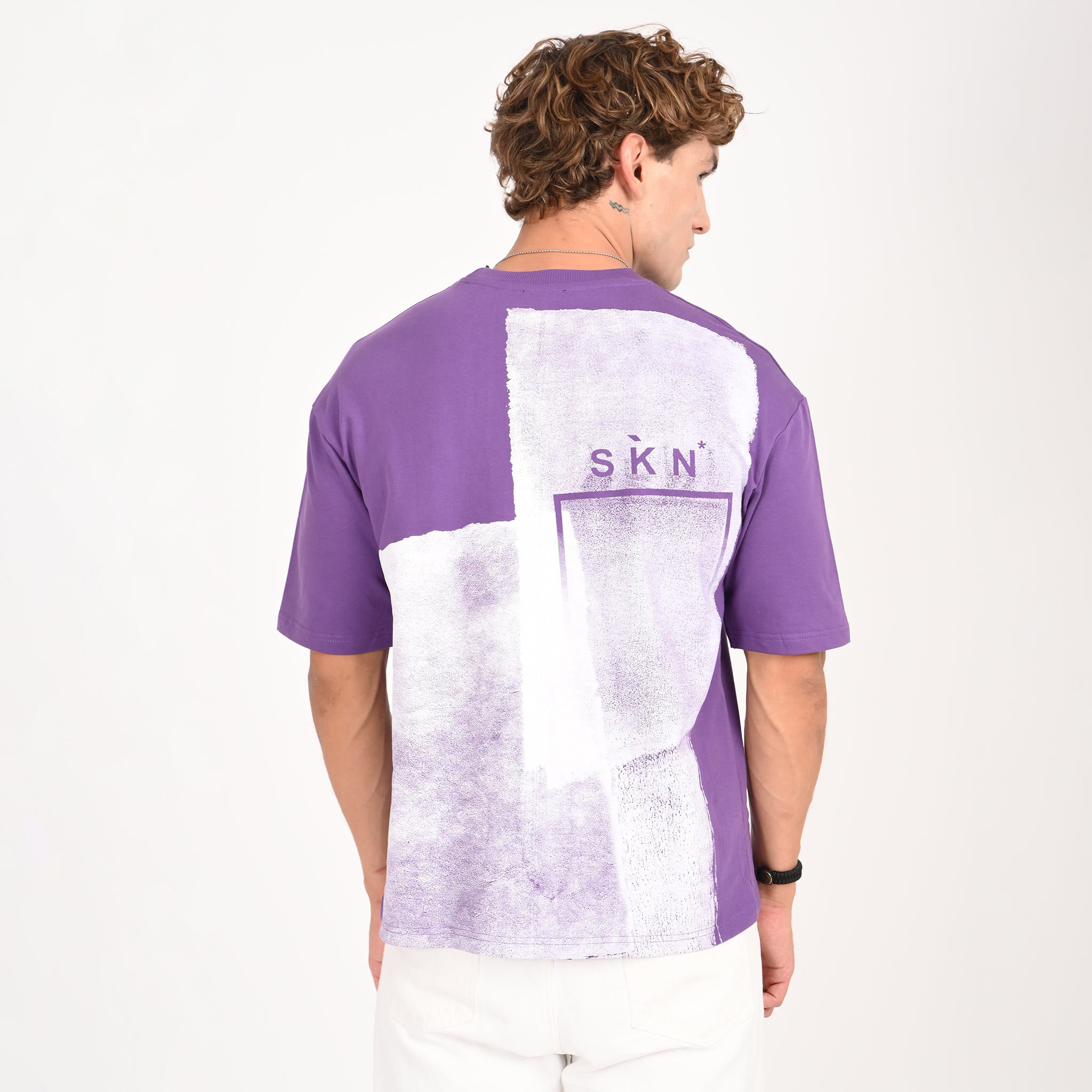 Distressed Print Oversized T-Shirt - Snipes