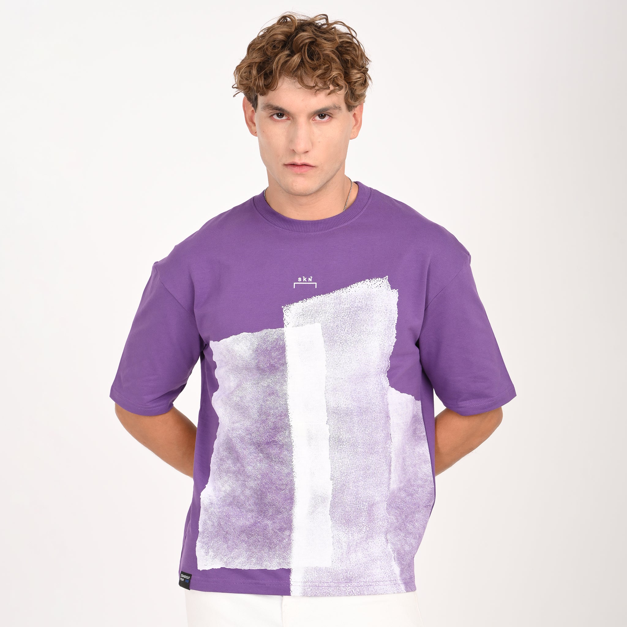 Distressed Print Oversized T-Shirt - Snipes