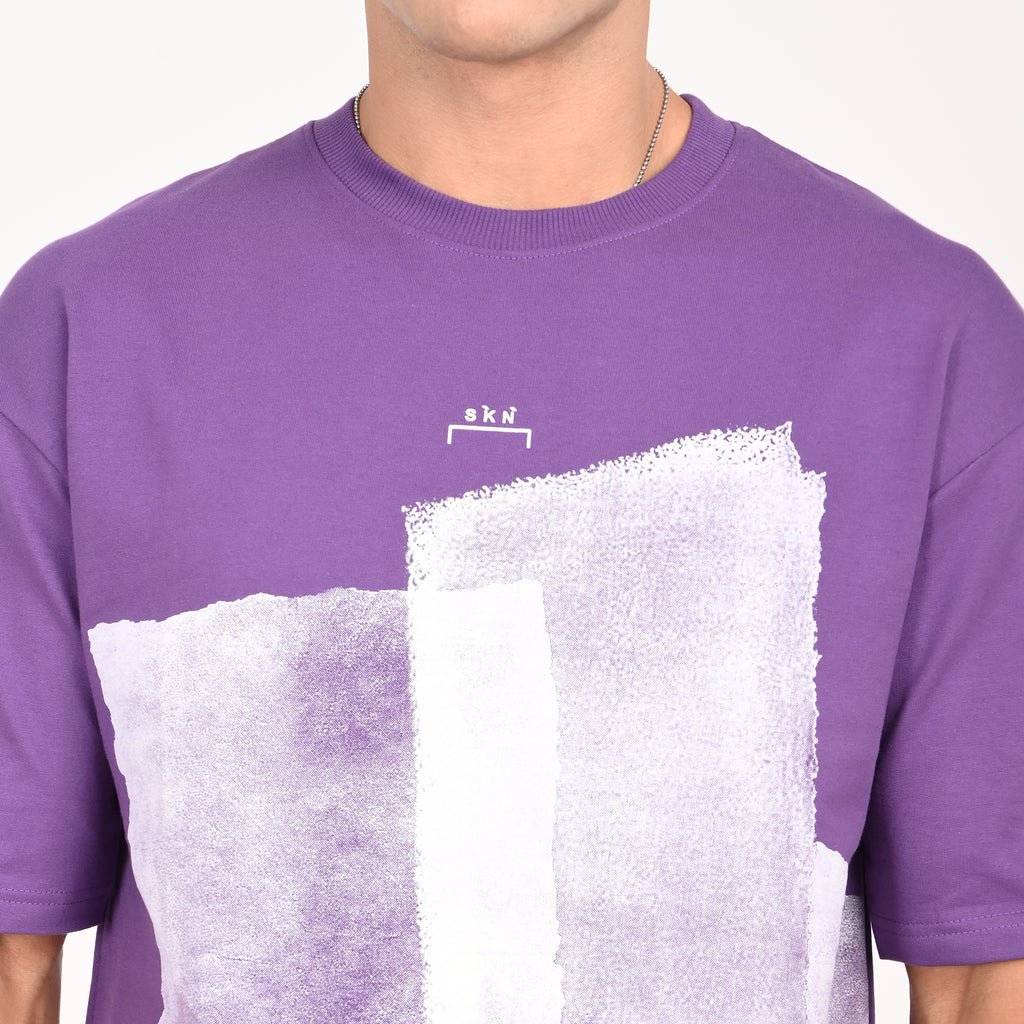 Distressed Print Oversized T-Shirt - Snipes