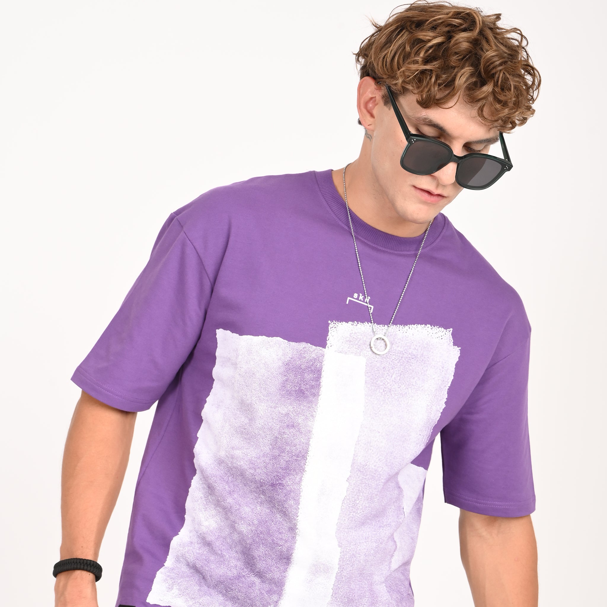 Distressed Print Oversized T-Shirt - Snipes