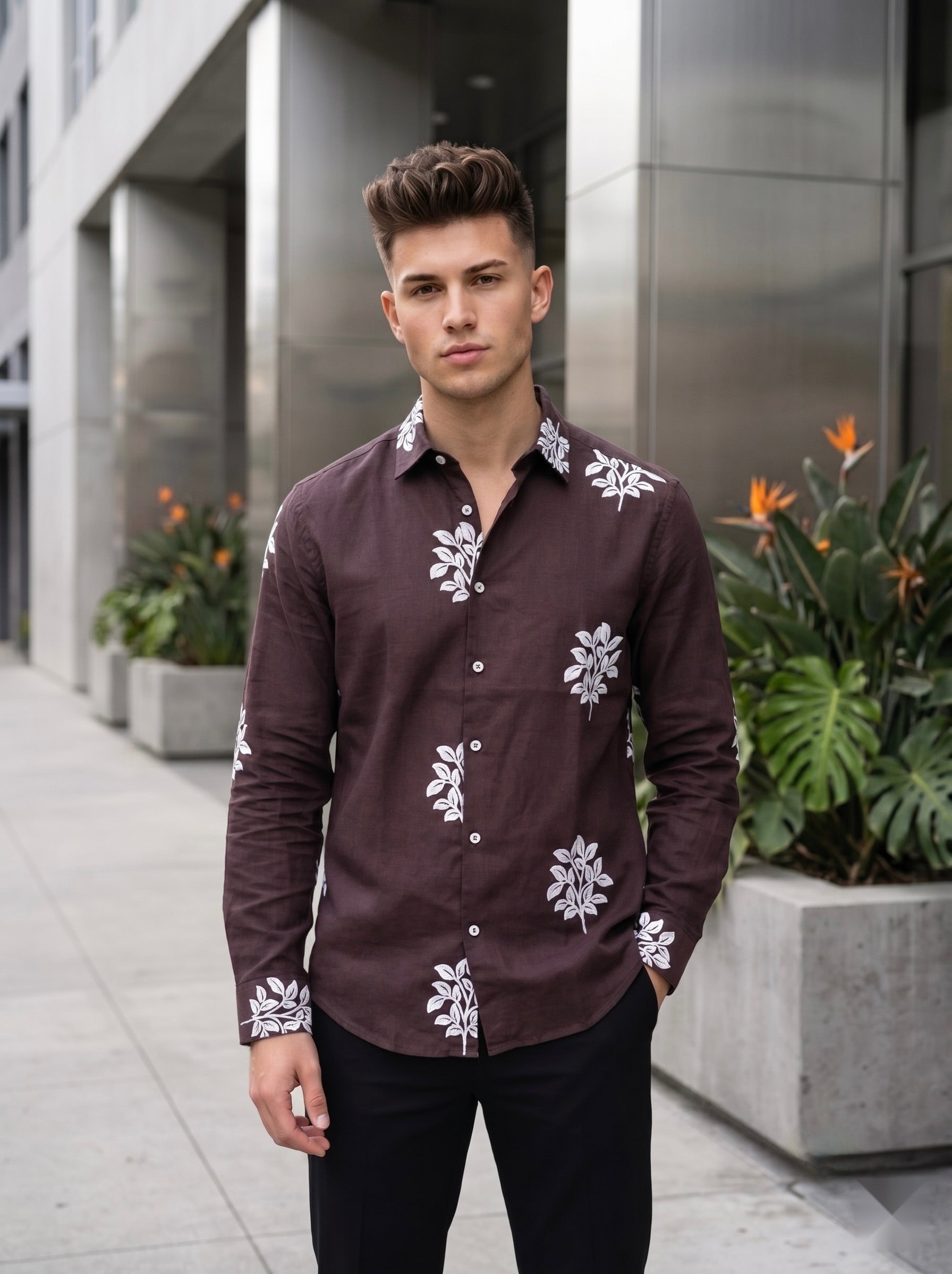 Embroidery Linen Shirts