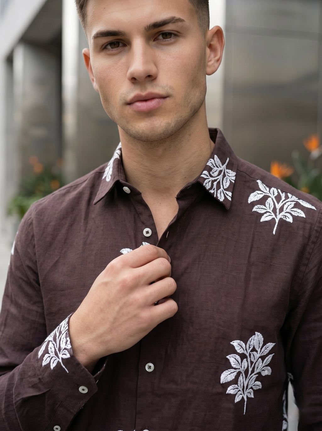 Embroidery Linen Shirts