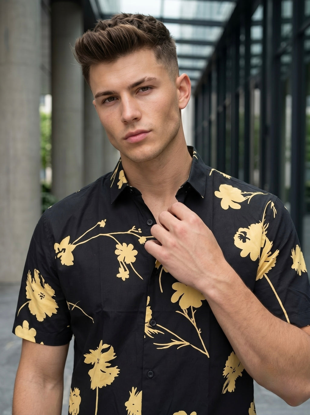 Digital Prints Half Sleeve Shirts - B&Y