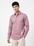 Men’s Floral Embroidered Full Sleeve Party Wear Shirt - Snipes