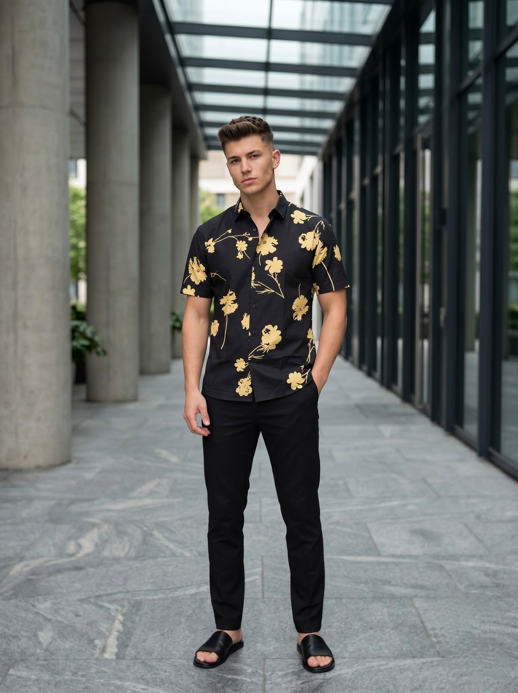 Digital Prints Half Sleeve Shirts - B&Y