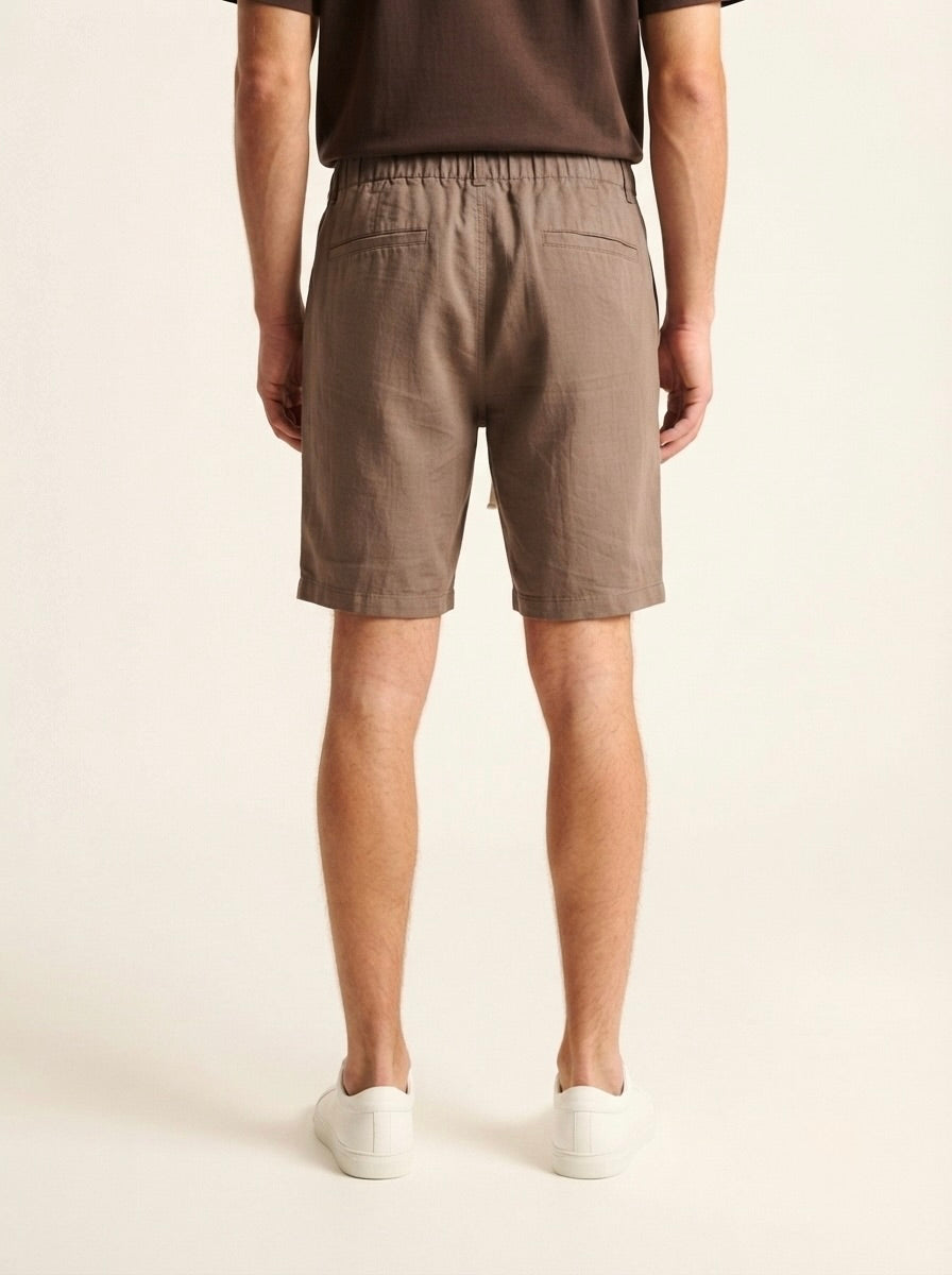 Men’s Drawstring Linen Casual Shorts
