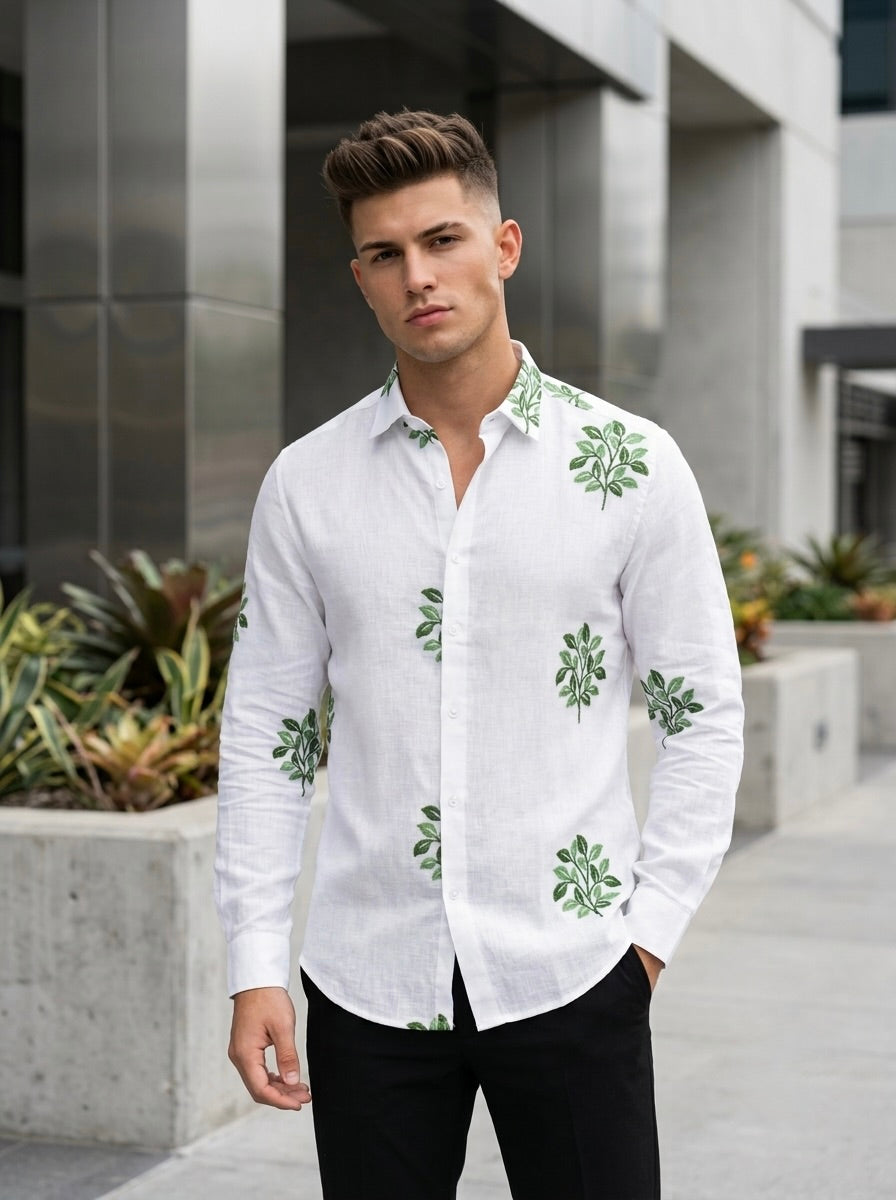 Embroidery Linen Shirts