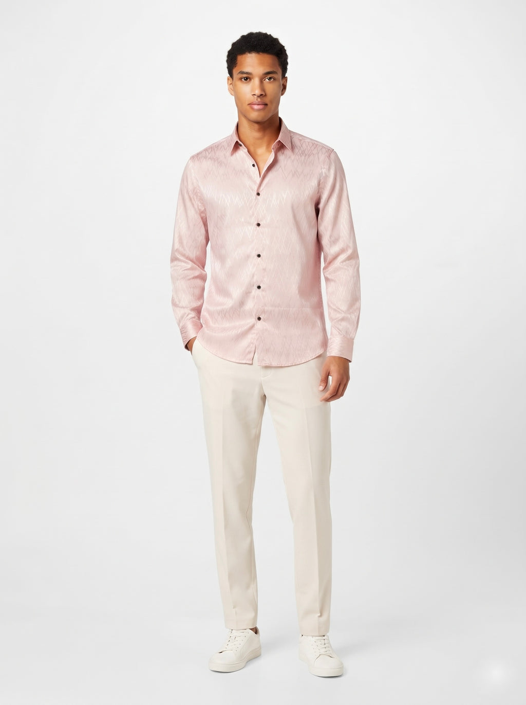 Men’s Cross Stripes Party Wear Shirt