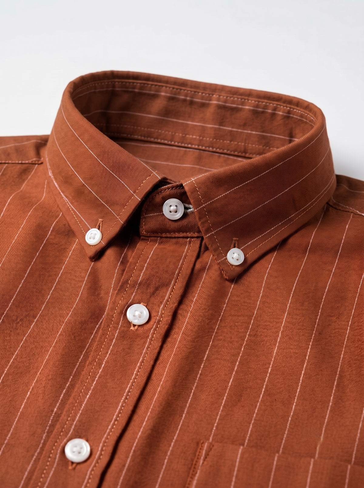 Men’s Striped TR Fabric Button-Down Shirt