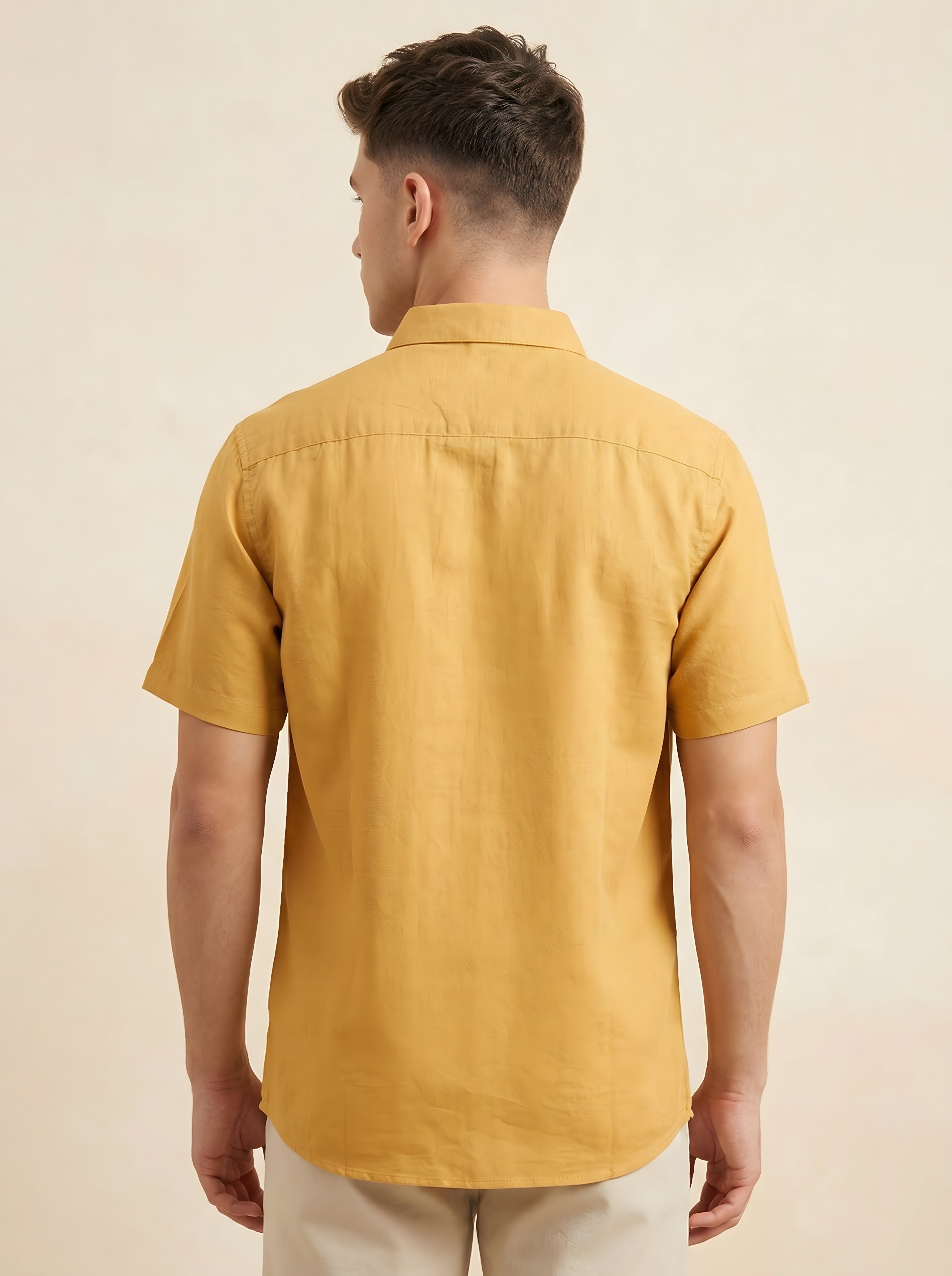 Snipes embroidery print shirt with half-sleeves, featuring colorful embroidered patterns on a casual shirt fabric.