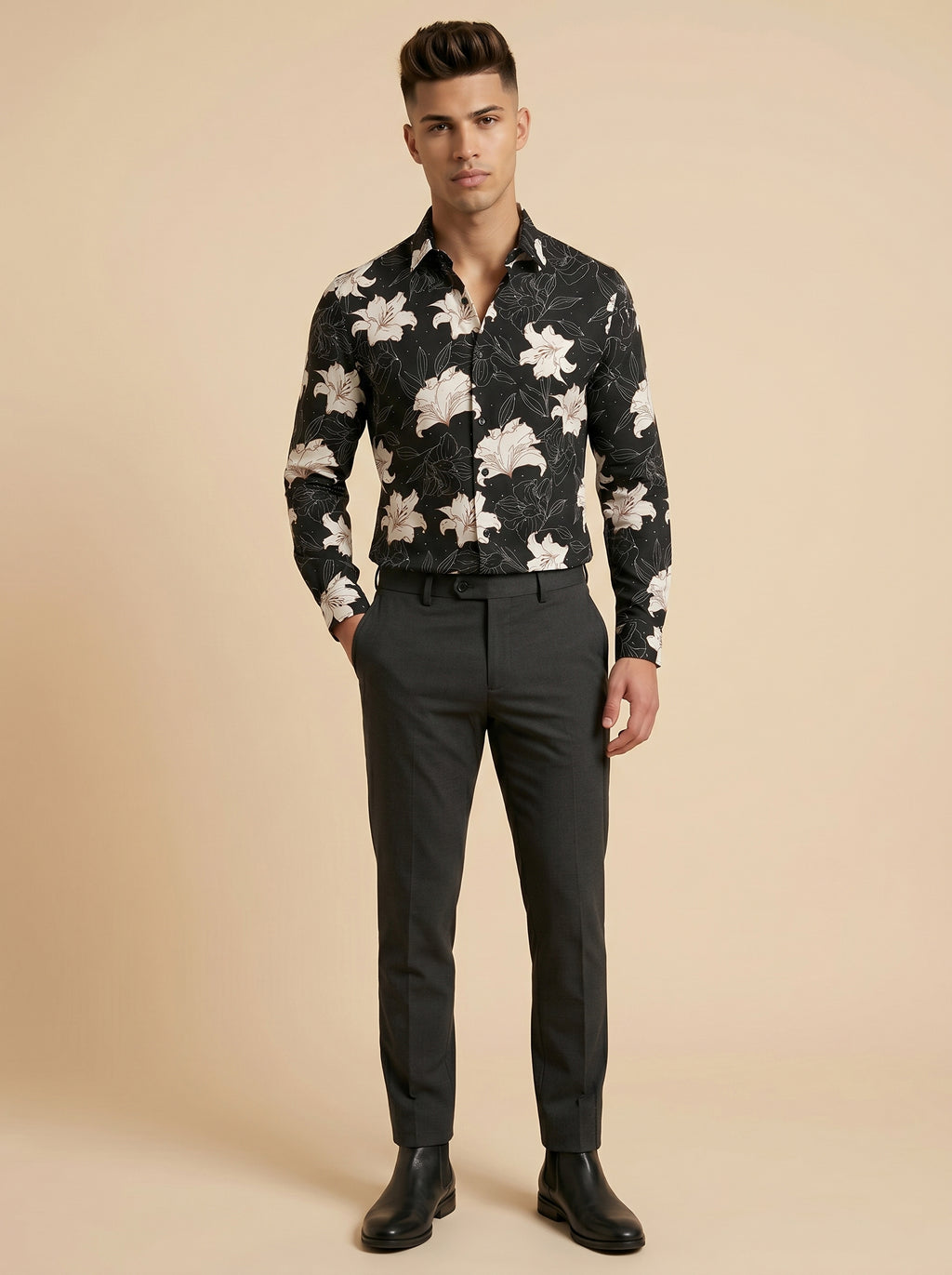Snipes stone printed shirt featuring a stylish stone pattern, casual fit, and classic collar for everyday wear.