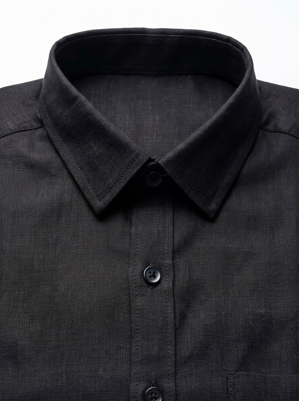 Men’s pure linen full sleeve casual shirt by Snipes, shown in light fabric with a button-down collar and relaxed fit.