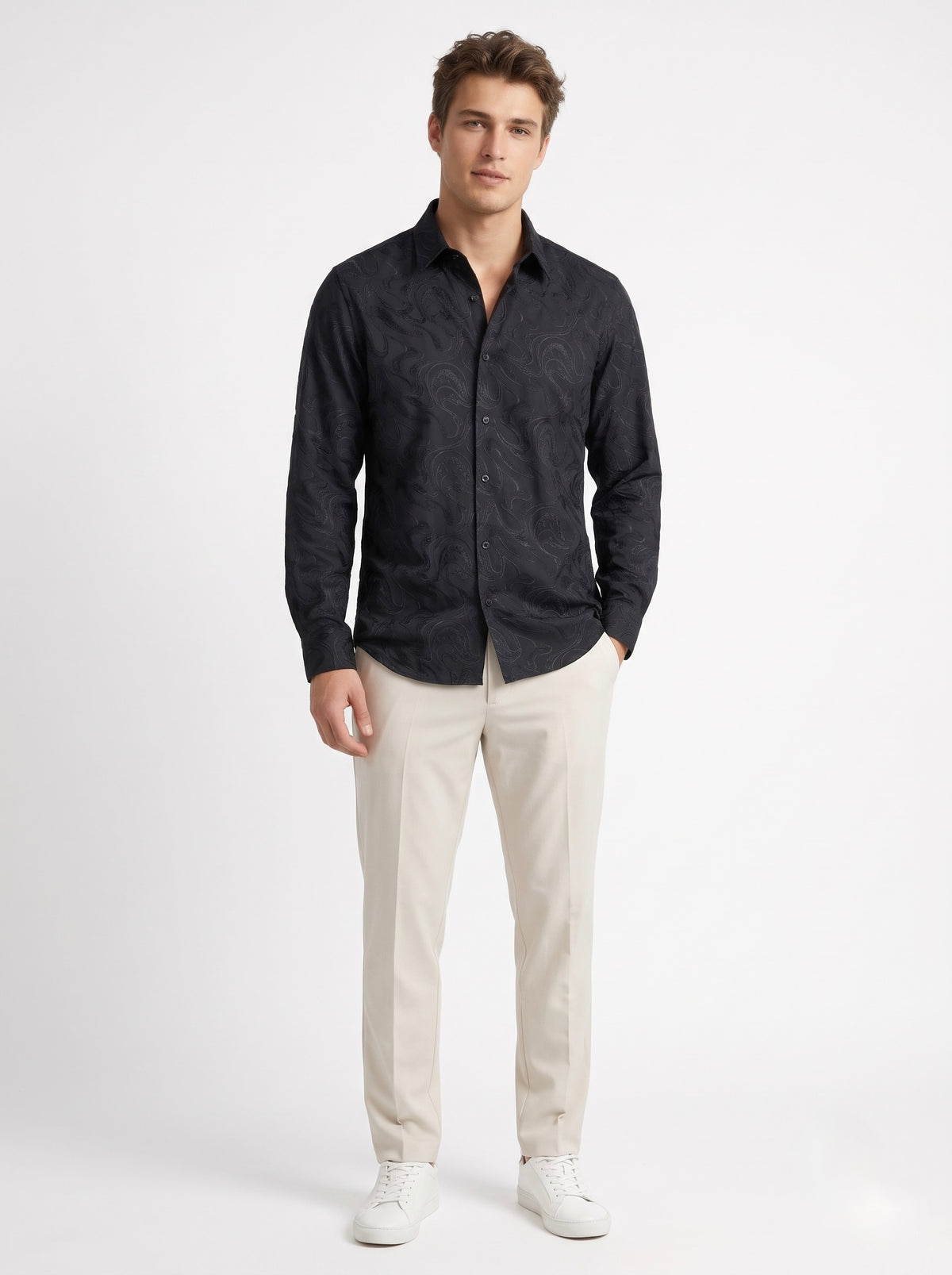 Men’s Paisley Party Wear Shirt