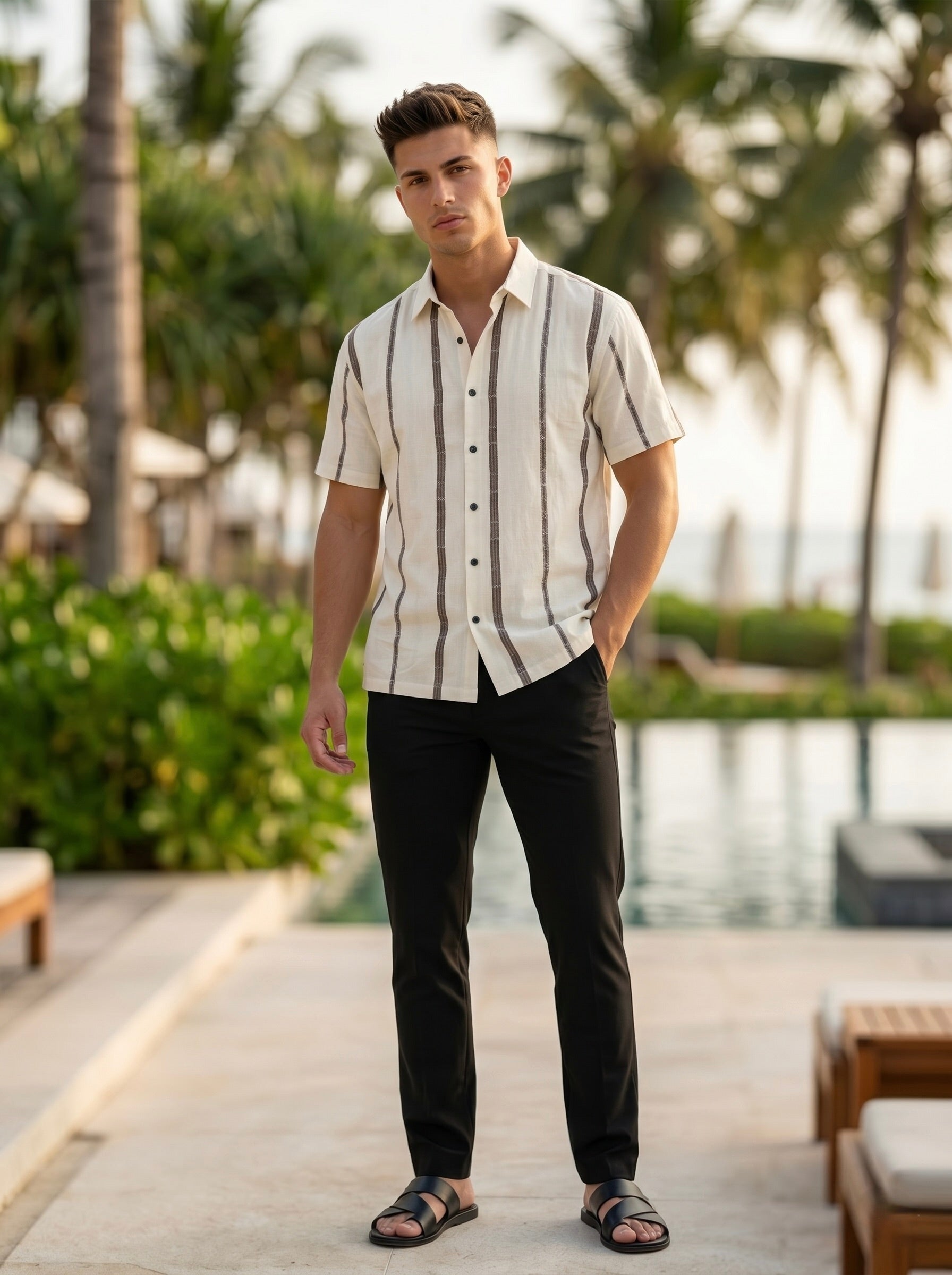 Stripes Jacquard Shirt