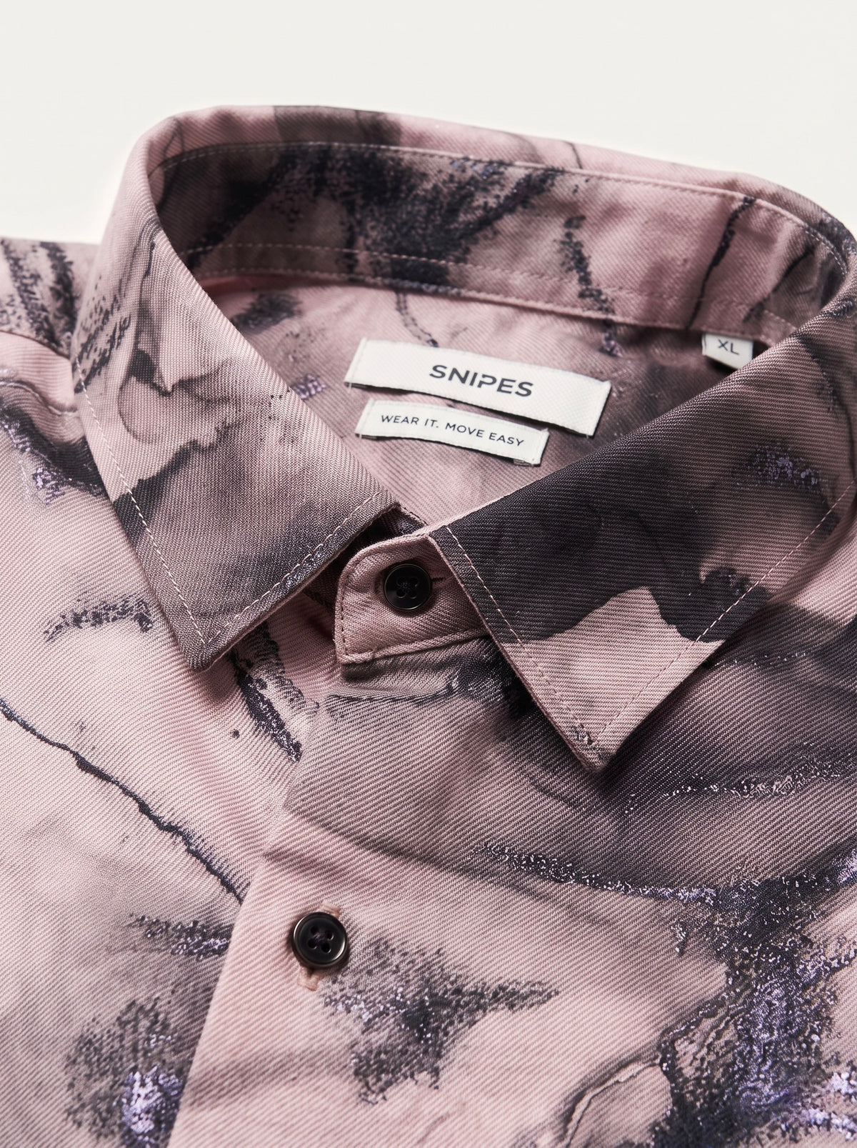 Men’s Abstract Marble Foil Print Full Sleeve Shirt