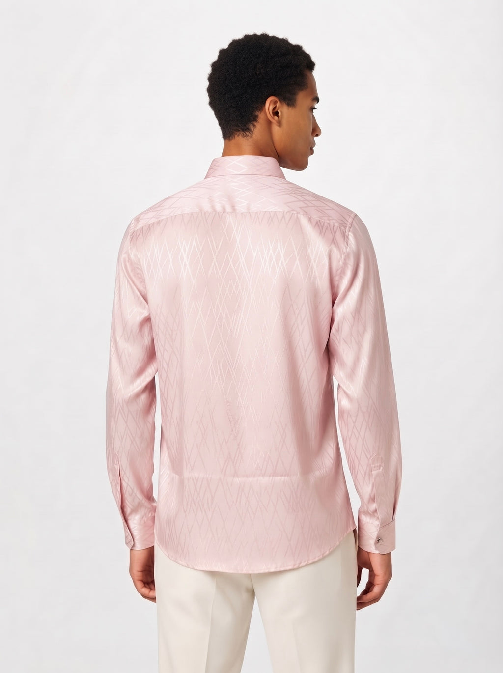 Men’s Cross Stripes Party Wear Shirt