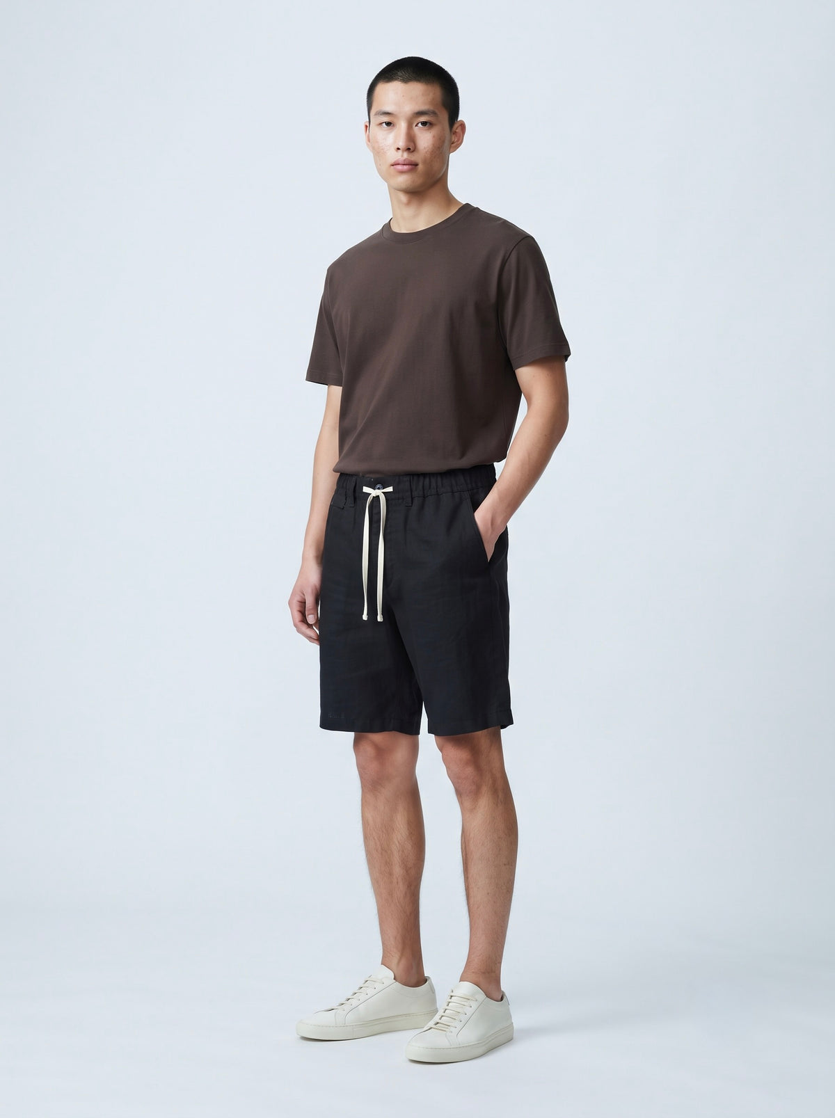 Men’s Drawstring Linen Casual Shorts