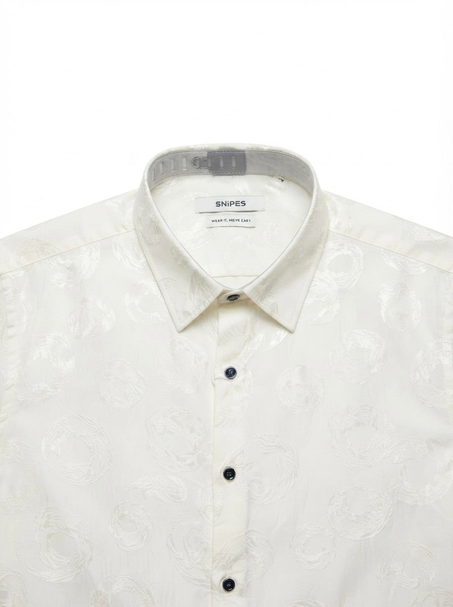 Men’s Swirl Pattern Party Wear Shirt