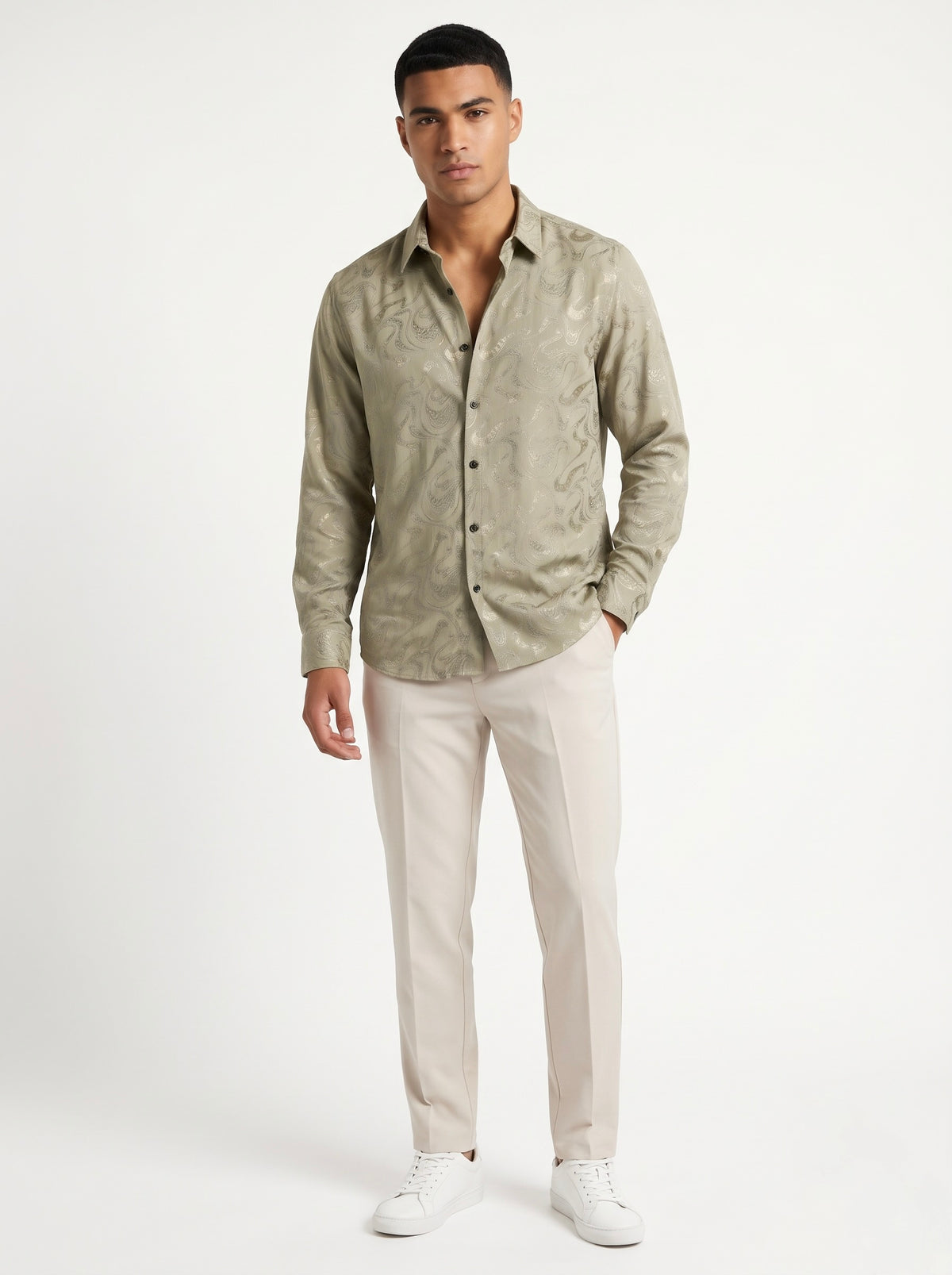 Men’s Paisley Party Wear Shirt