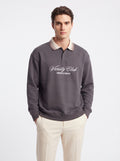 Men’s Varsity Club Full Sleeve Polo Sweatshirt