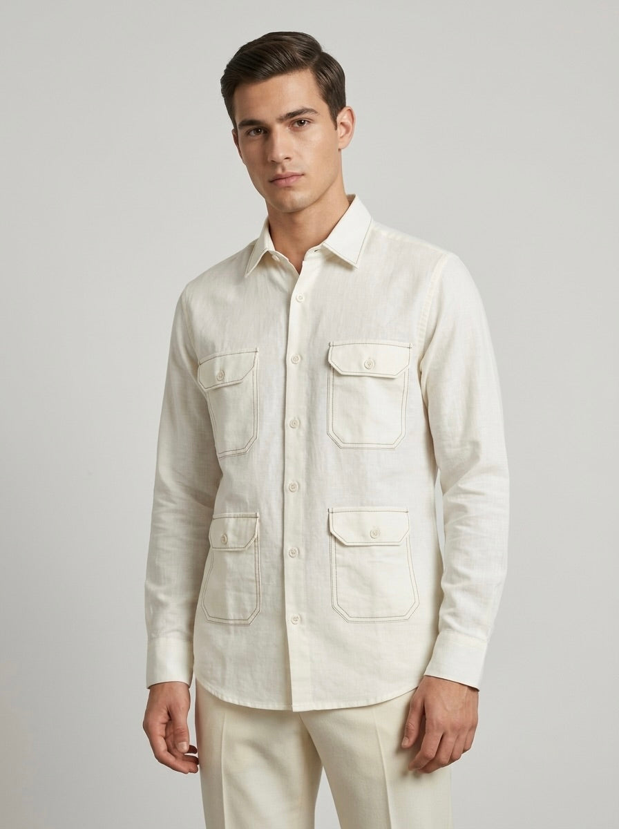 Men’s Four-Pocket Utility Shirt