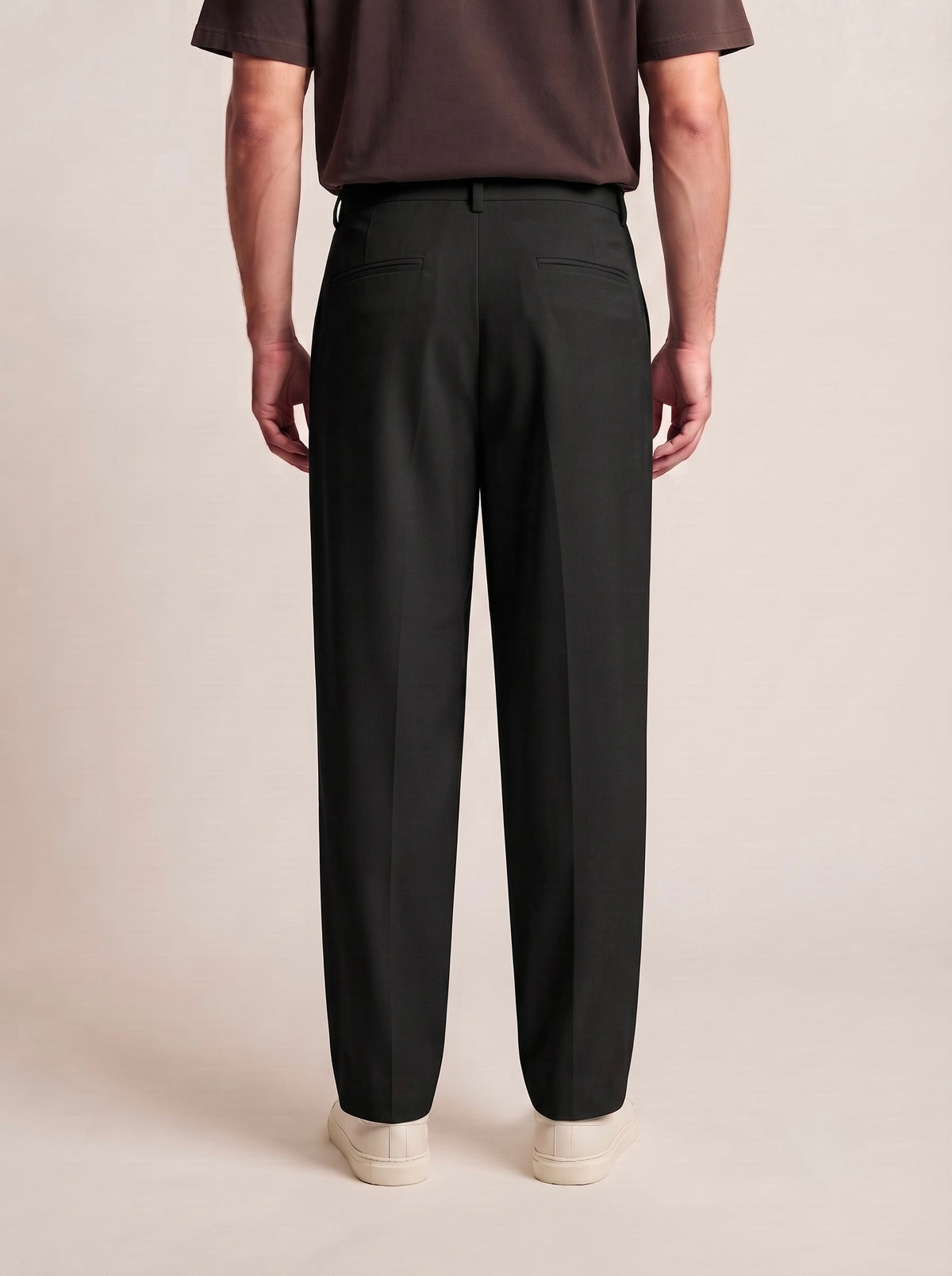 Men’s Korean-Style Pleated Wide-Leg Trousers