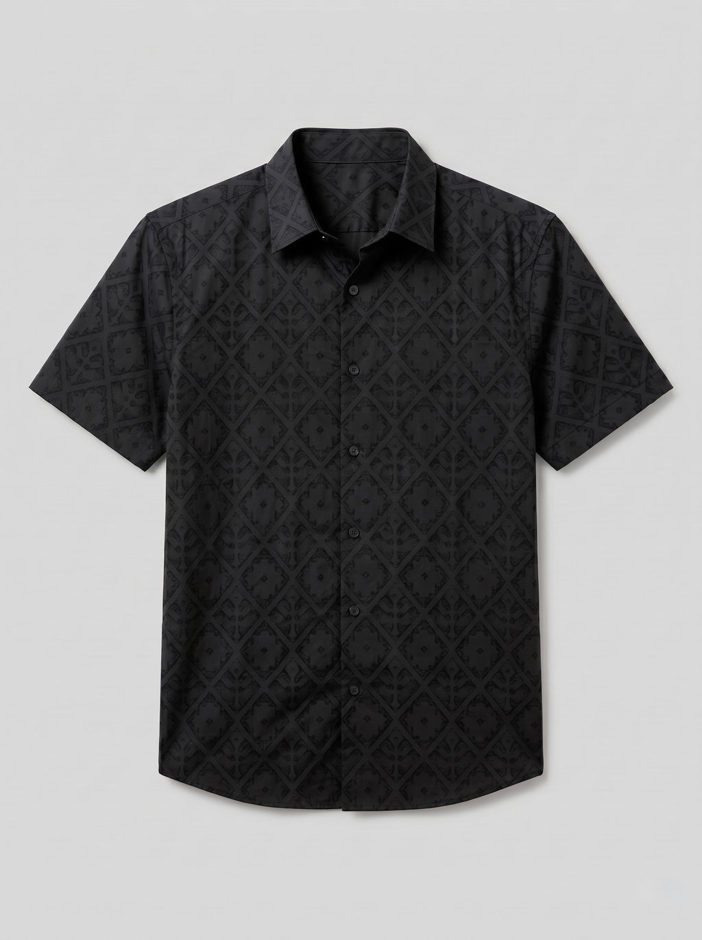 Diamond Textured Jacquard Shirt