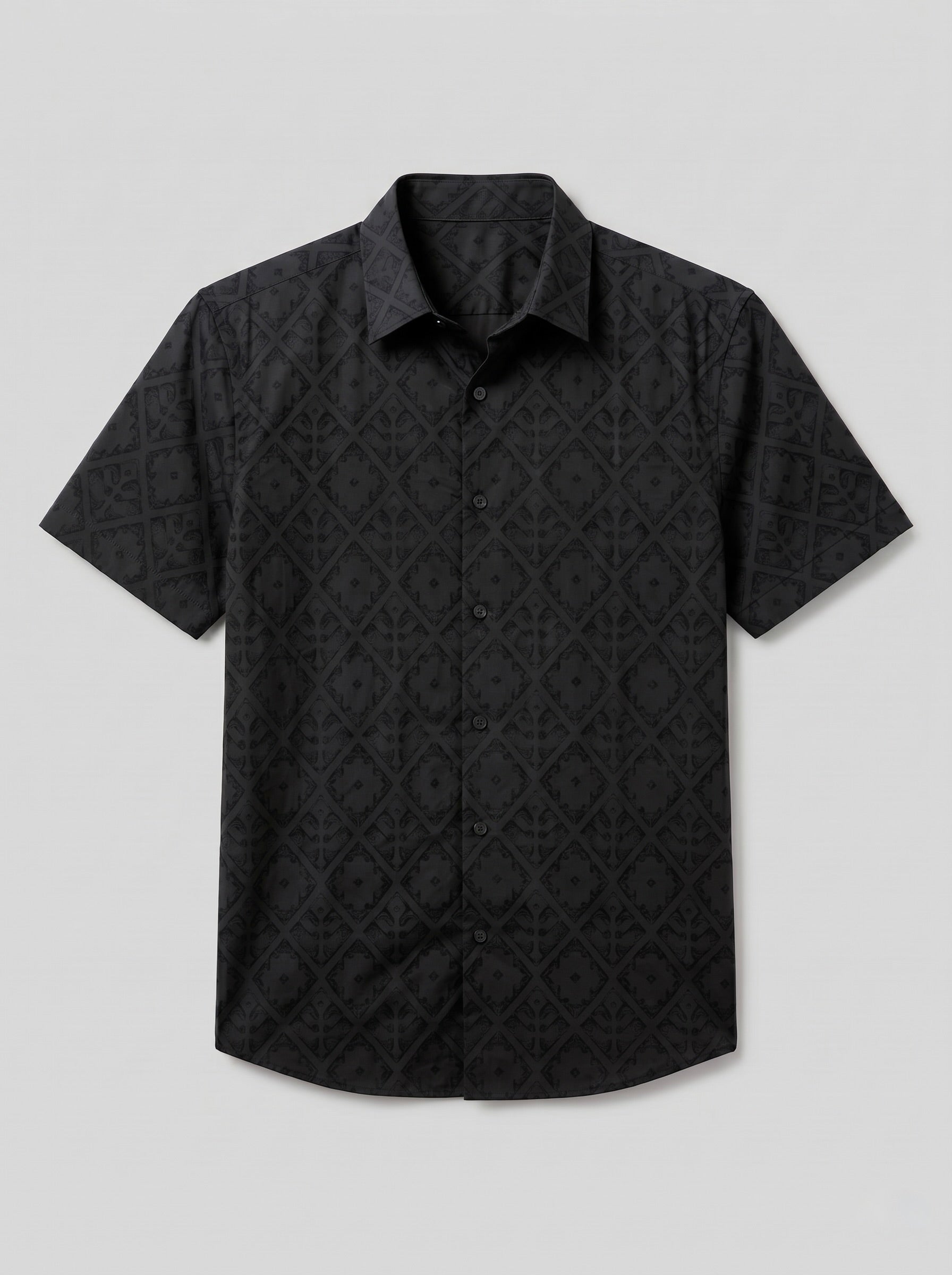 Diamond Textured Jacquard Shirt