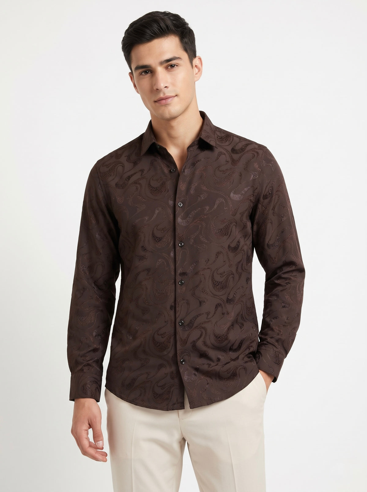 Men’s Paisley Party Wear Shirt