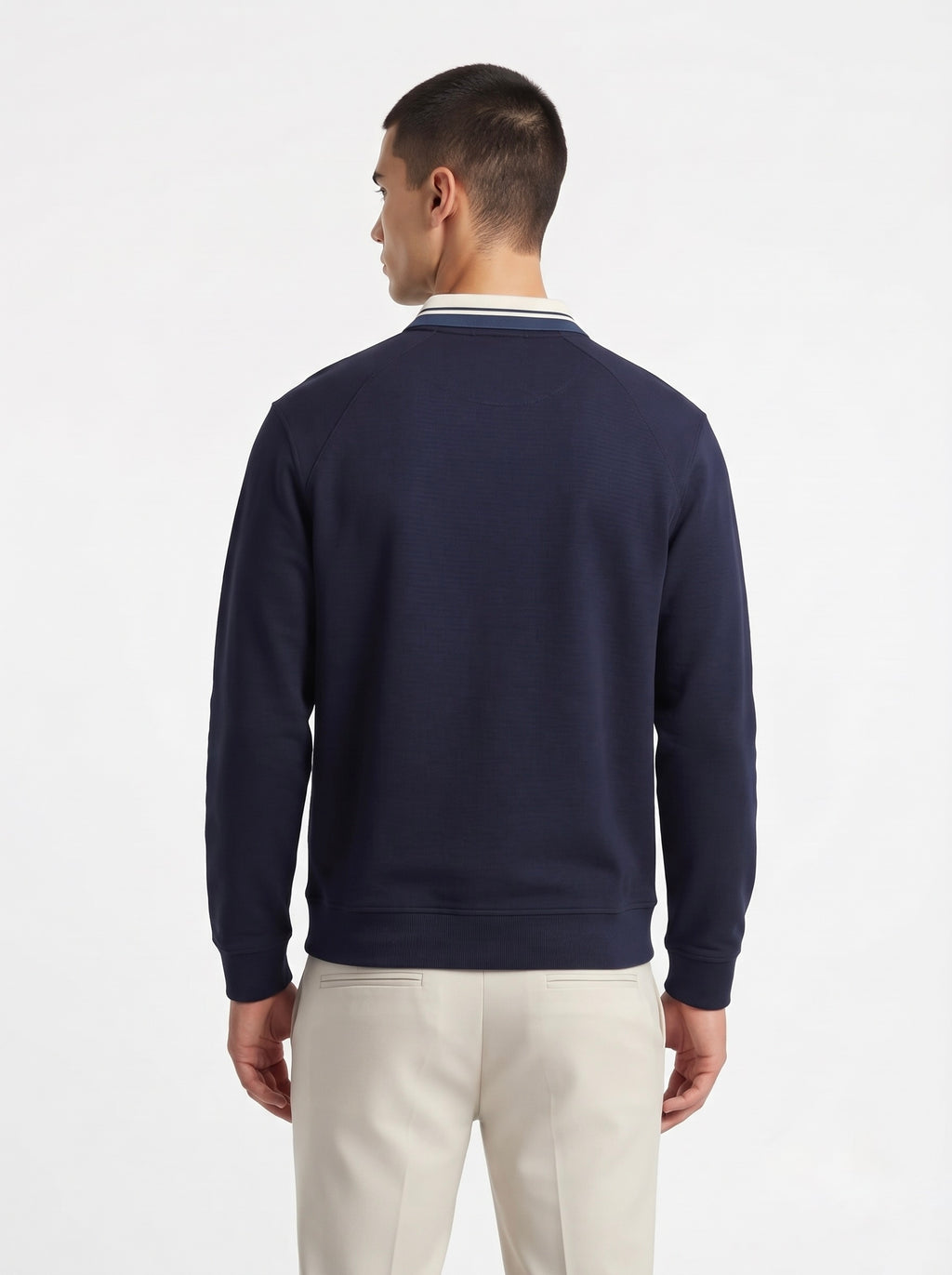 Men’s Varsity Club Full Sleeve Polo Sweatshirt