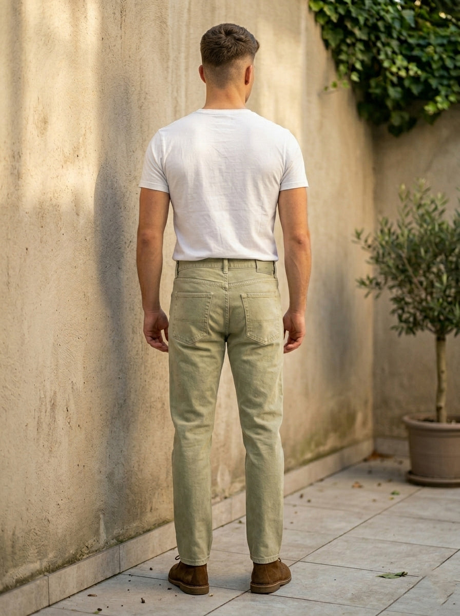 Snipes mom fit denim jeans showing a classic high-waist design with five-pocket styling and light blue wash.