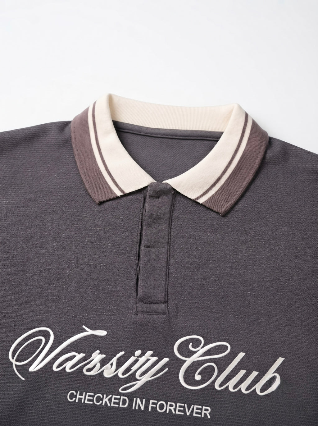 Men’s Varsity Club Full Sleeve Polo Sweatshirt