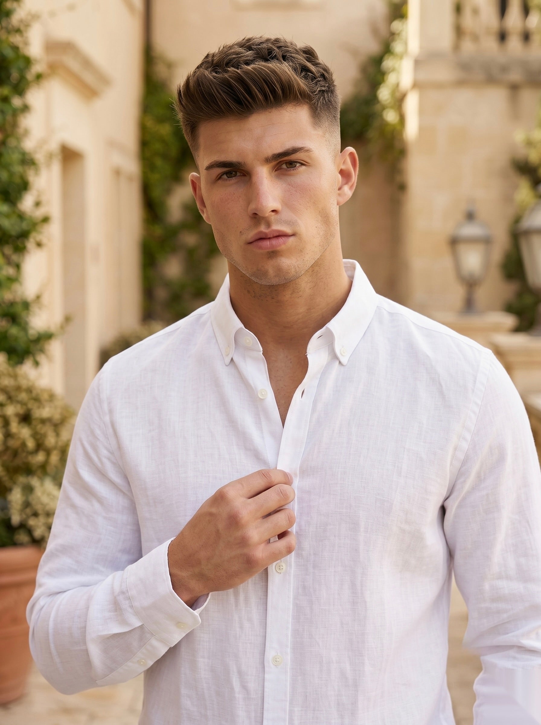 Linen-Blend Shirts