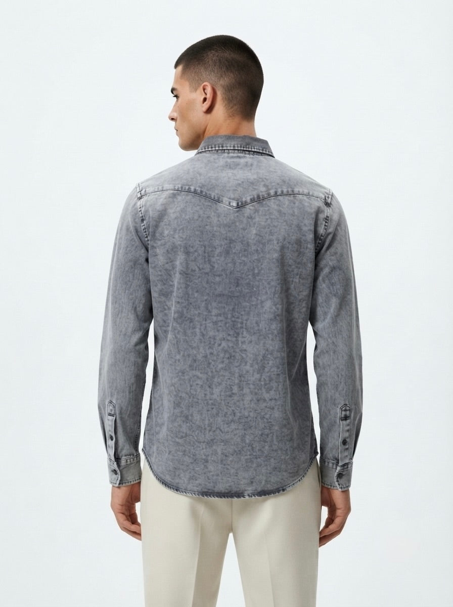 Men’s Full Sleeve Denim Casual Shirt