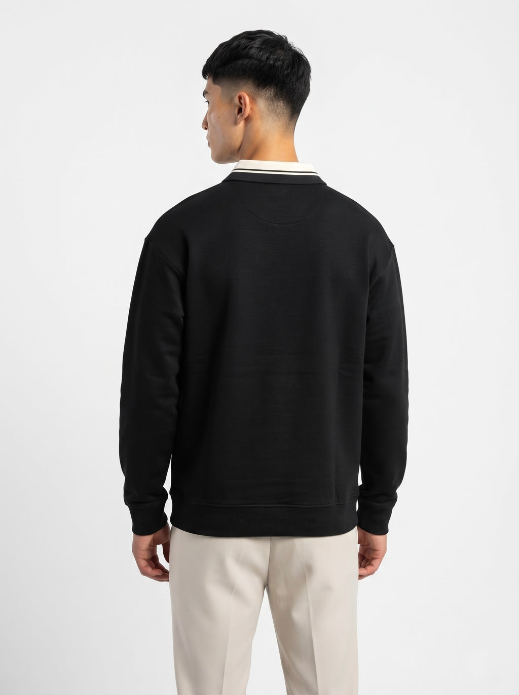Men’s Varsity Club Full Sleeve Polo Sweatshirt