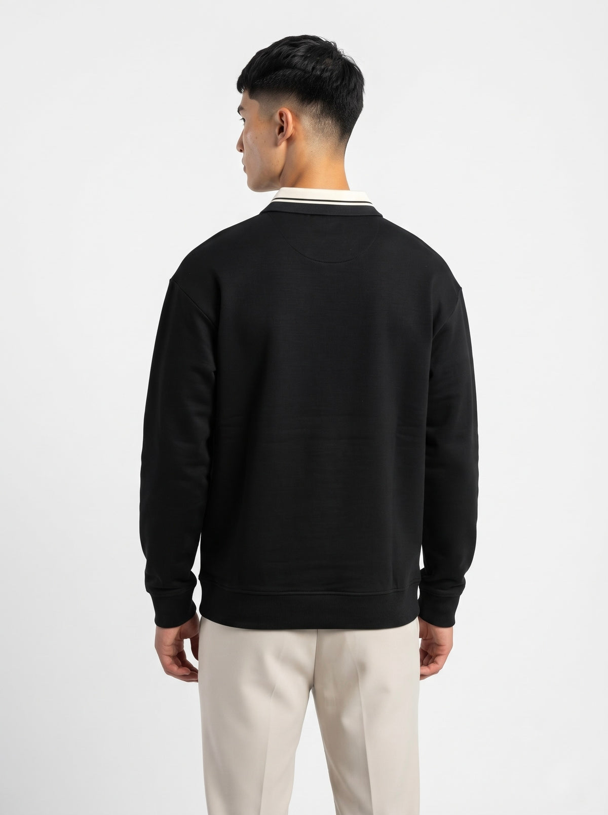 Men’s Varsity Club Full Sleeve Polo Sweatshirt