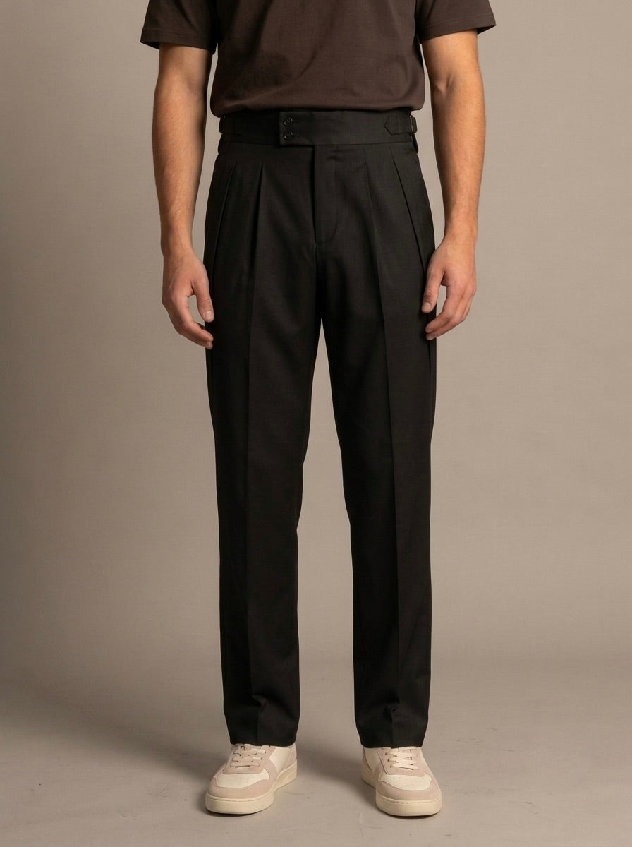 Men’s Single-Pleated Gurkha Trousers