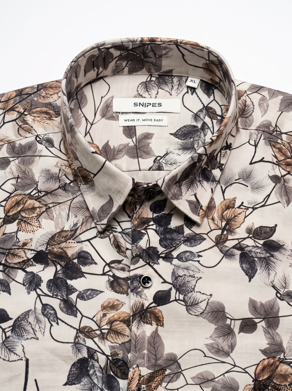 Men’s Botanical Foil Print Full Sleeve Shirt