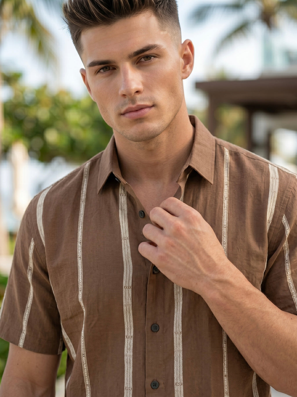 Stripes Jacquard Shirt