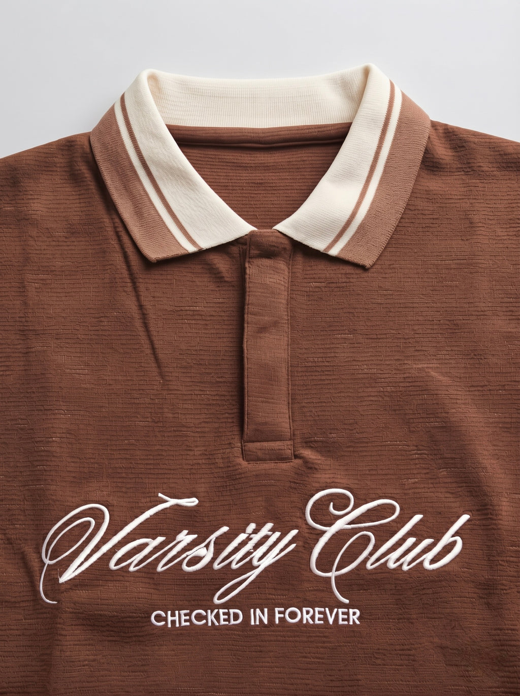 Men’s Varsity Club Full Sleeve Polo Sweatshirt