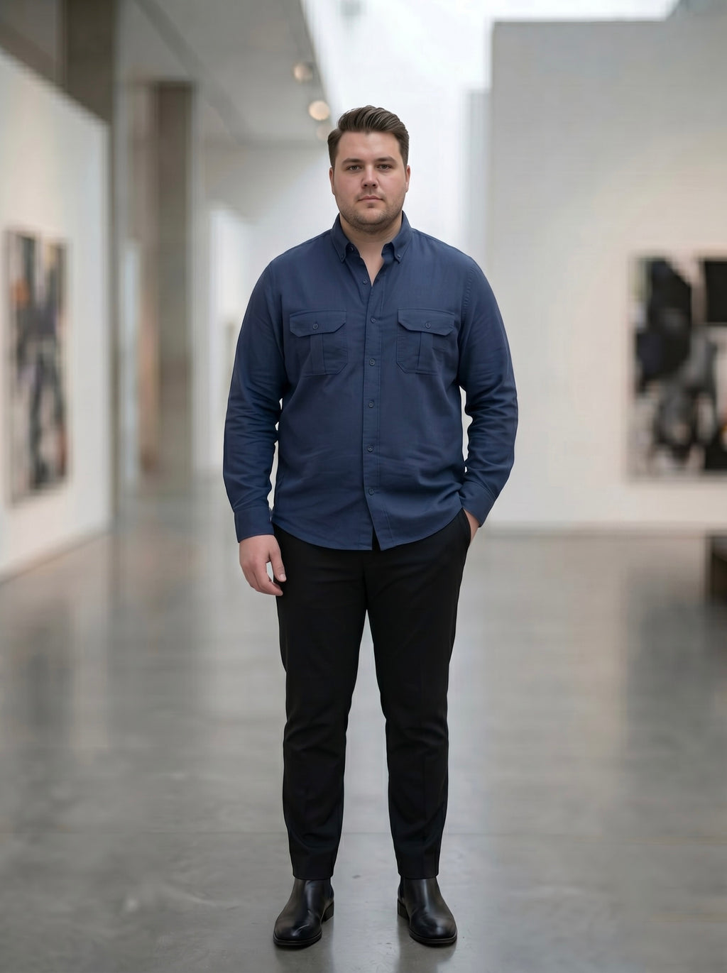 Double Fabric Shirts - Big Size