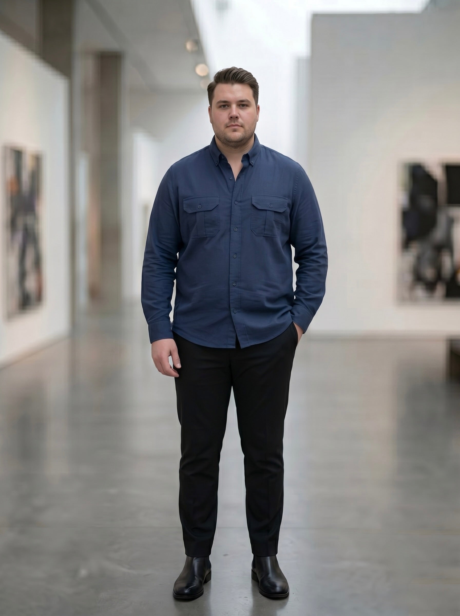Double Fabric Shirts - Big Size