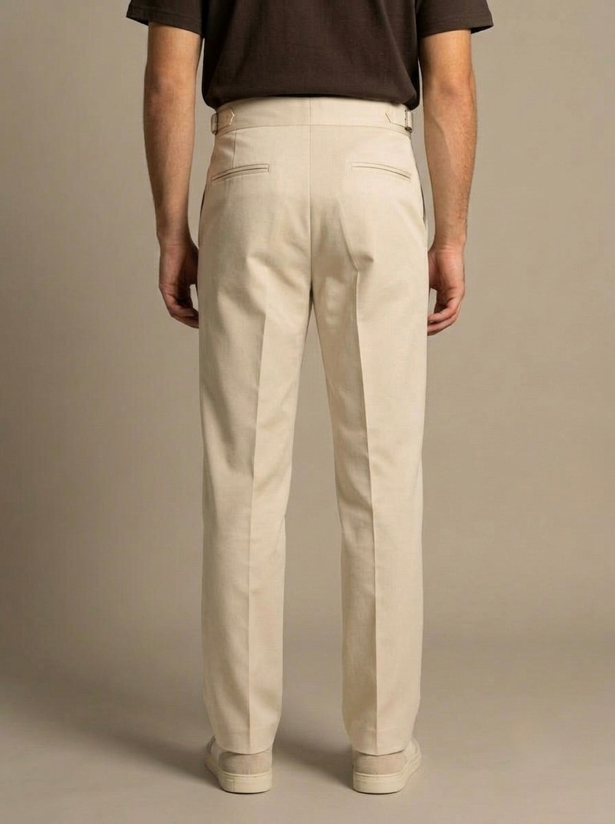 Men’s Single-Pleated Gurkha Trousers