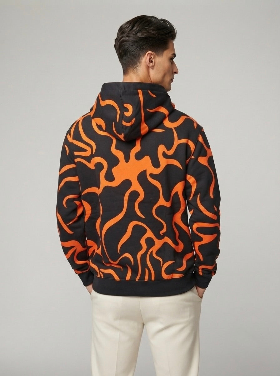 Men’s Graphic Print Pullover Hoodie