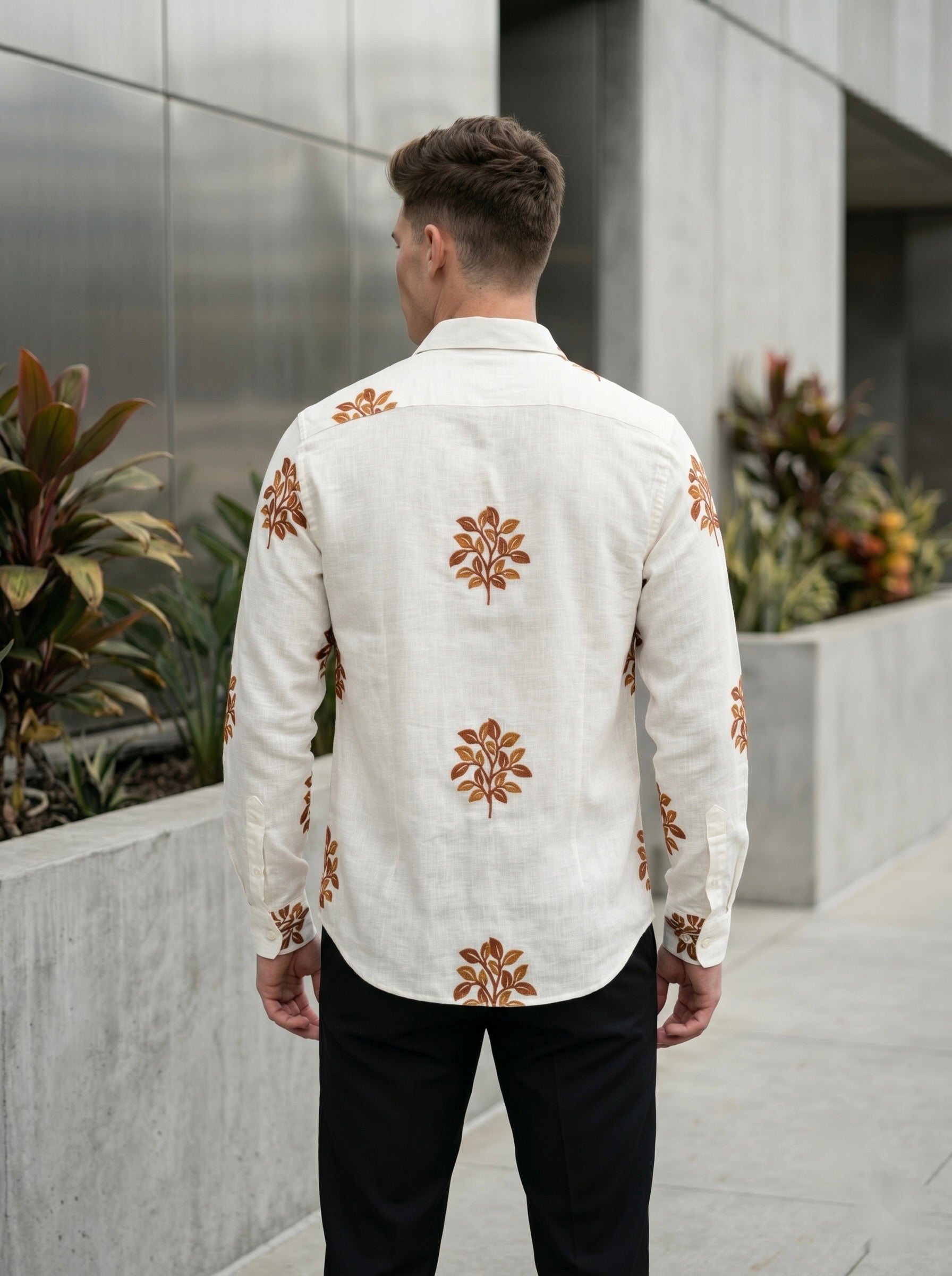Embroidery Linen Shirts