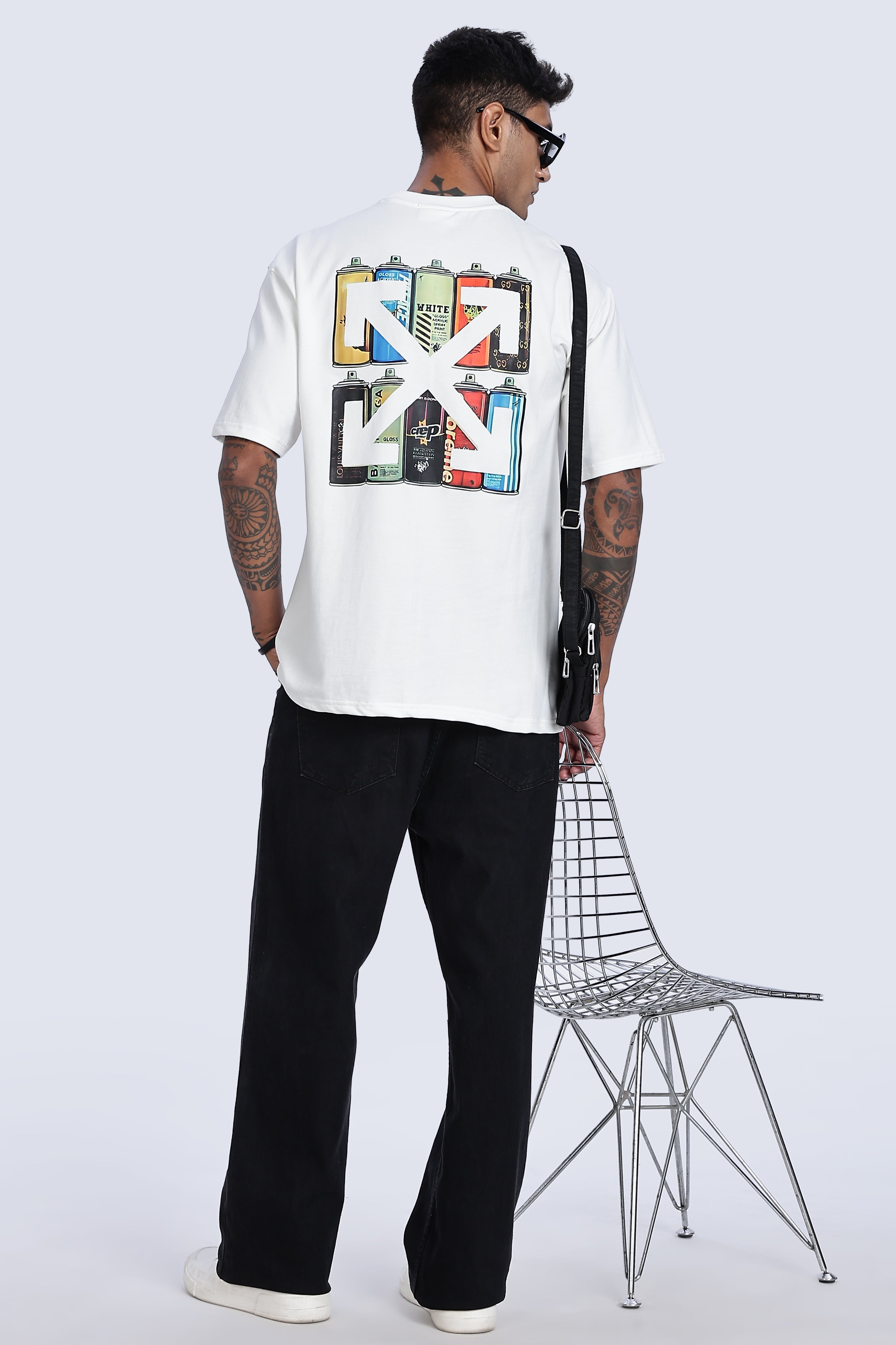 Spray Can Oversized Printed T-Shirt - Snipes