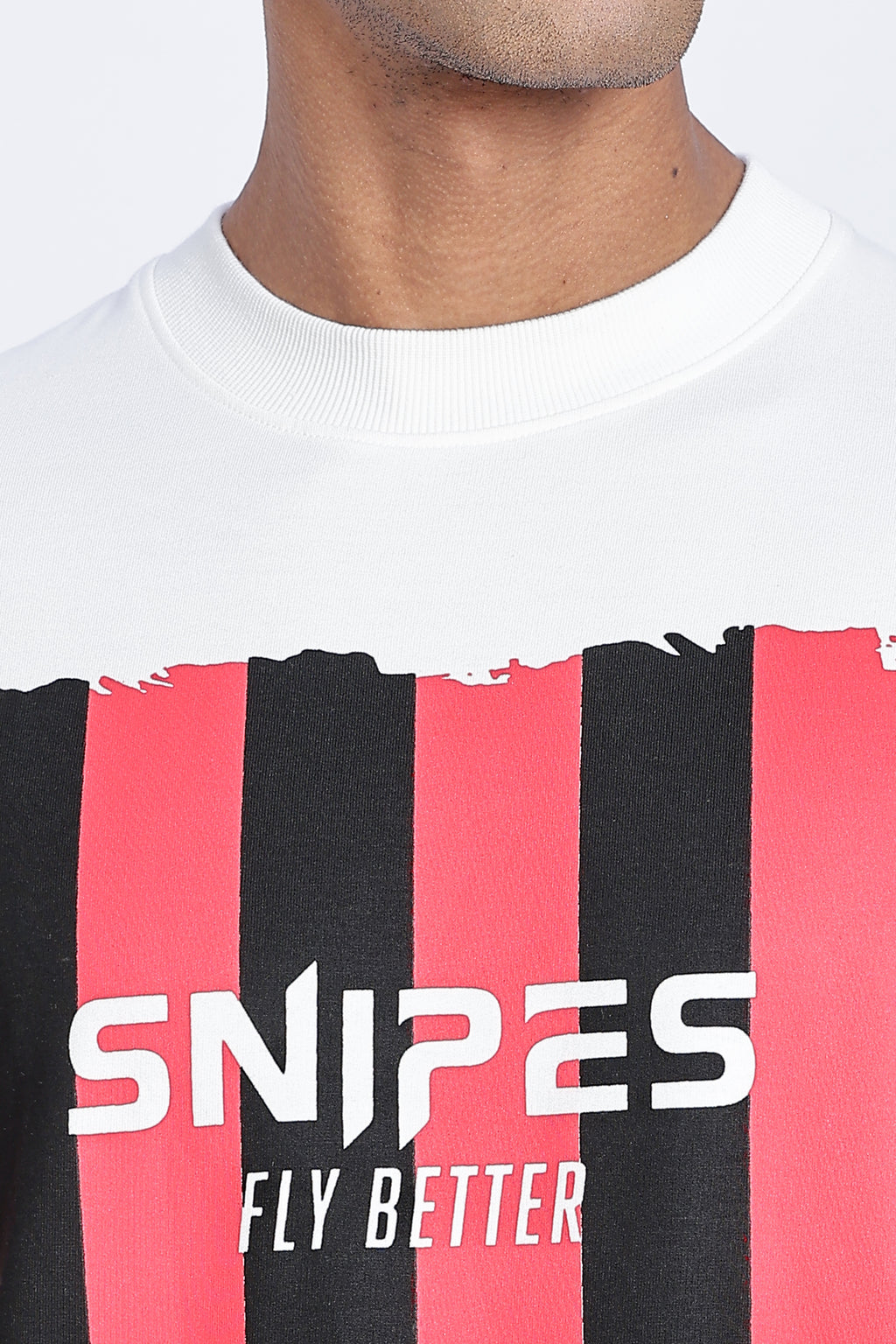 SNIPES Striped Oversized Printed T-Shirt - Snipes