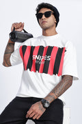SNIPES Striped Oversized Printed T-Shirt - Snipes